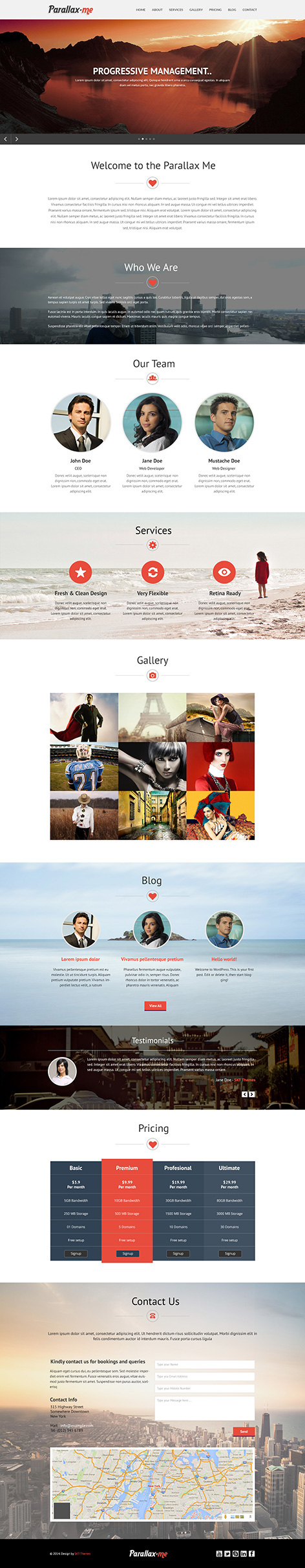 Entry 182469 in Parallax WordPress theme by SKT Themes