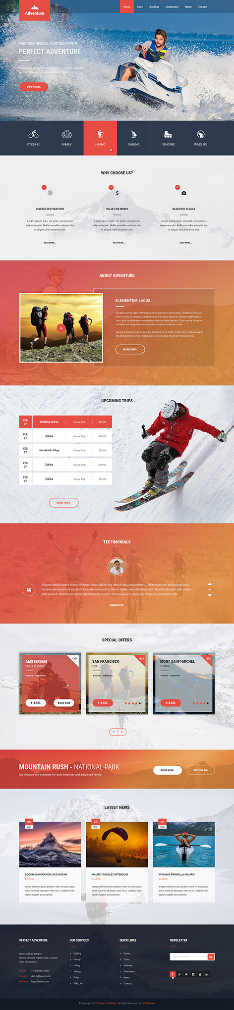 Entry 182351 in Adventure WordPress theme by SKT Themes