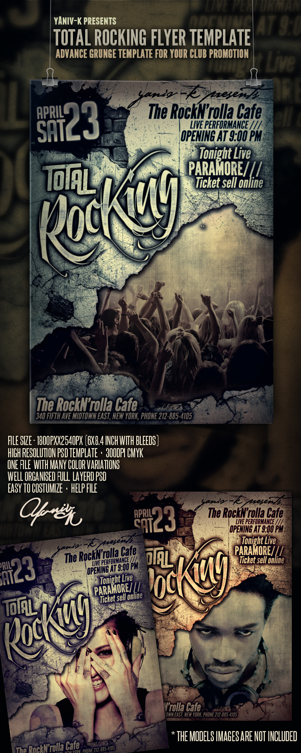 Entry 95230 in Total Rocking Flyer Template by tHe ARt Of DesiGn
