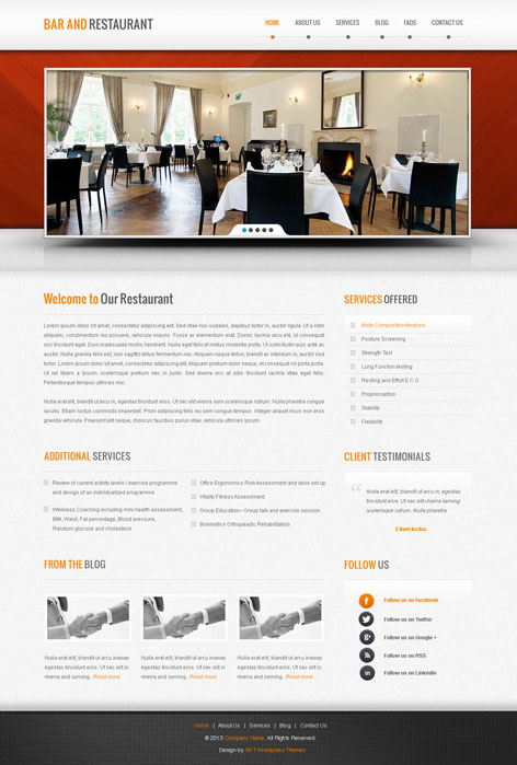 Entry 182687 in Premium WordPress theme by SKT Themes