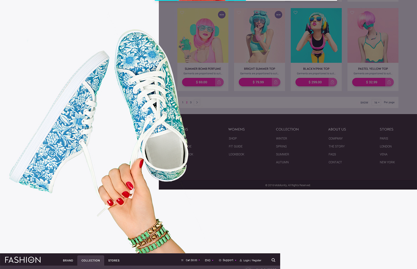 Entry 118728 in Modern Fashion eCommerce Site Design by Mobilunity