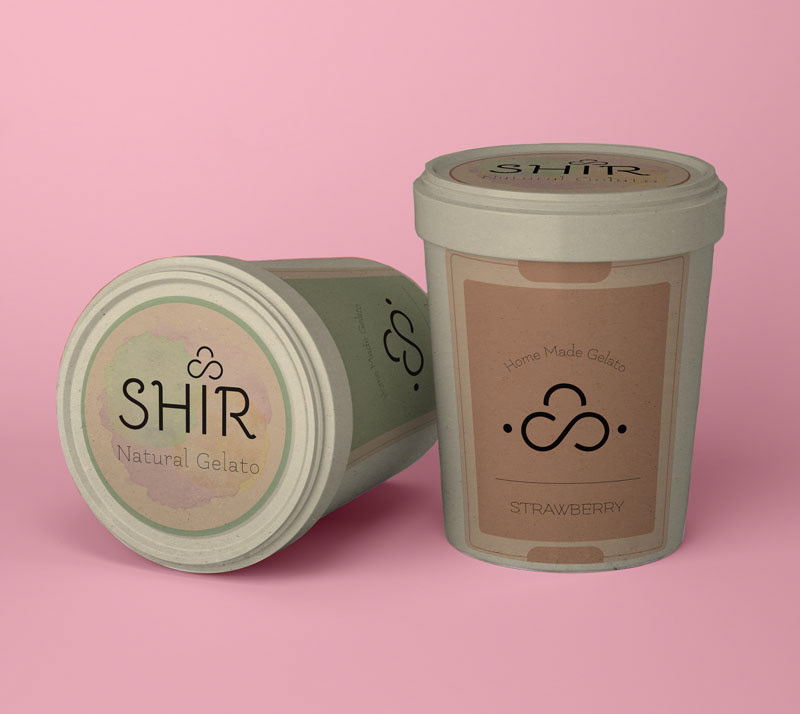 Entry 243272 in Branding - Natural handmade gelato shop by Pixtory
