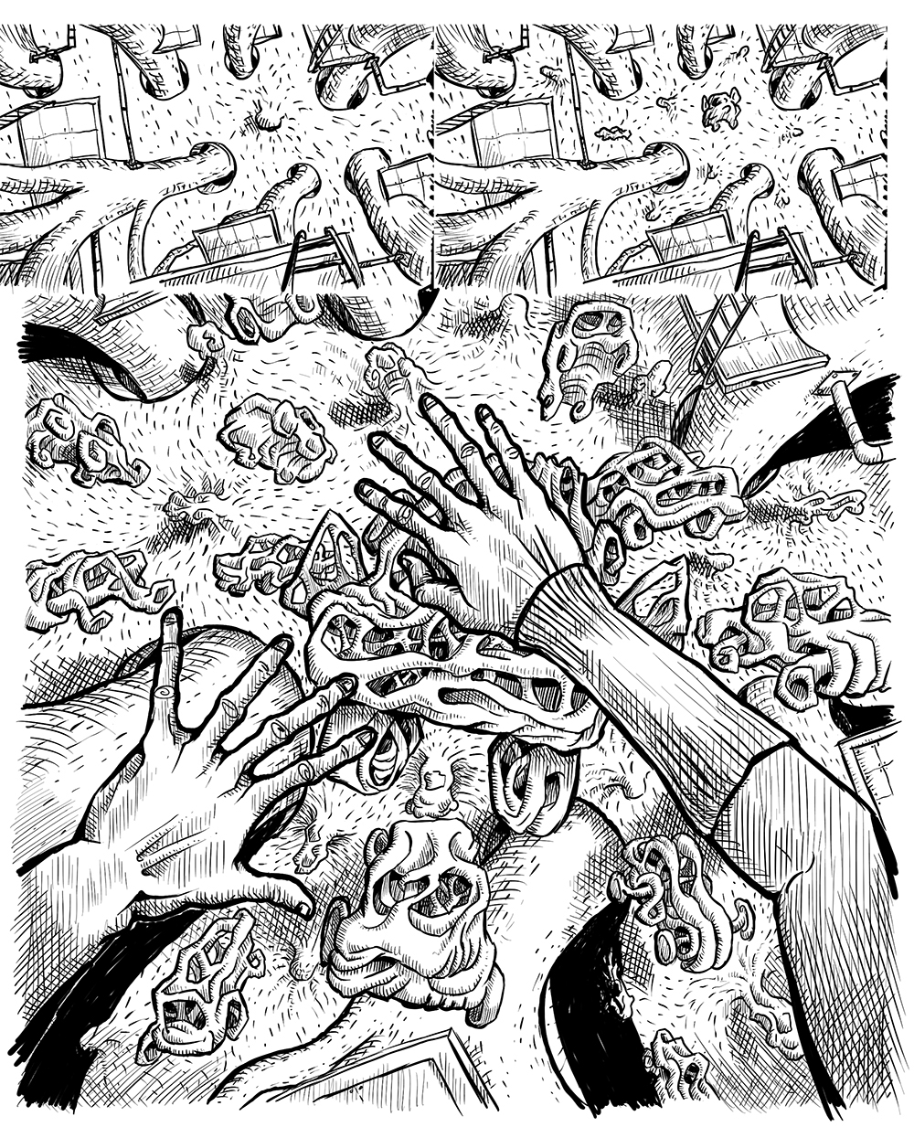 Entry 146466 in Mycelium Seep - Page Drawing process 4 by KLOOM STUDIO