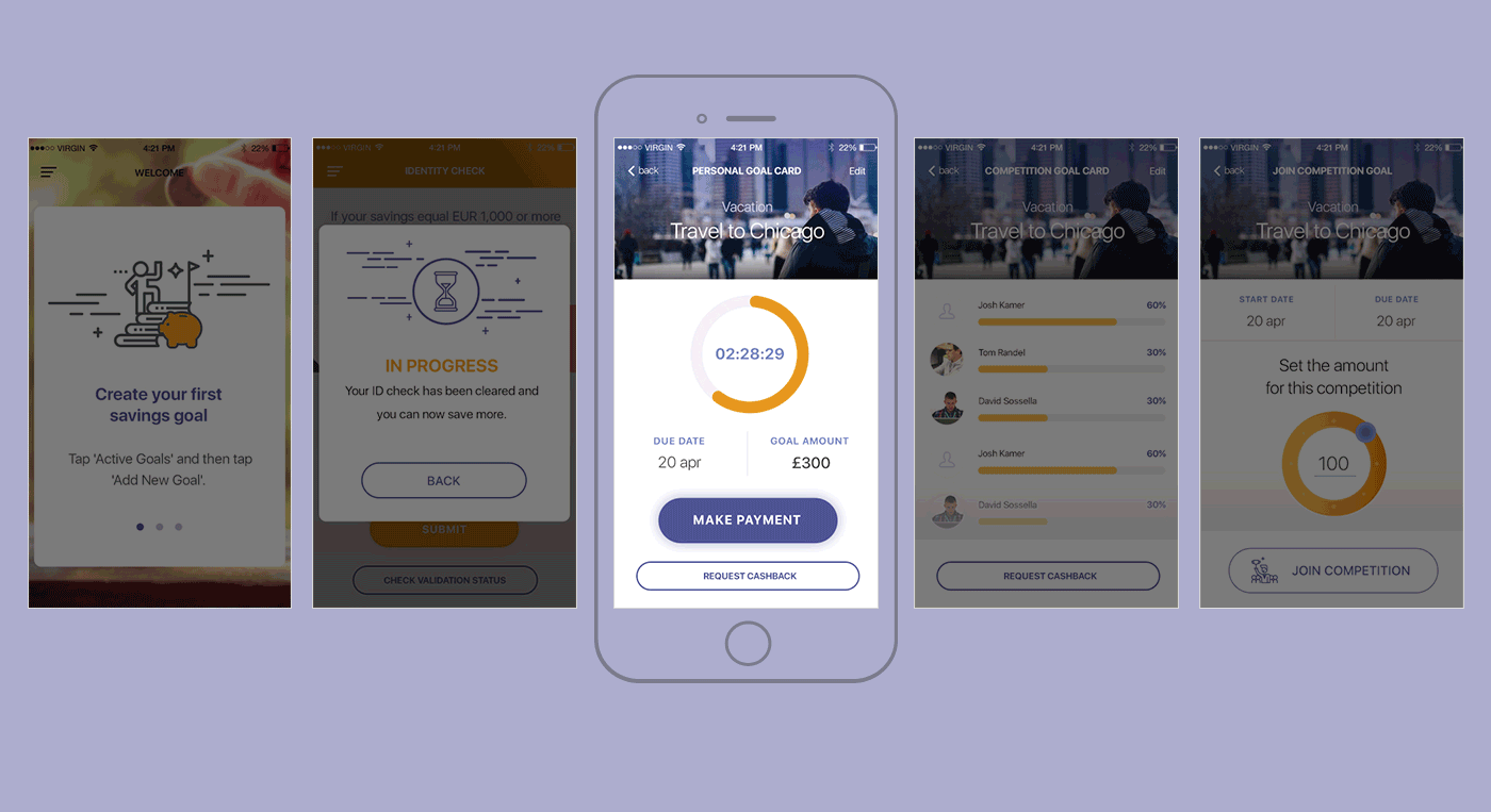 Entry 118687 in Chip In: Hybrid Mobile Development of Save Up Money App by Mobilunity