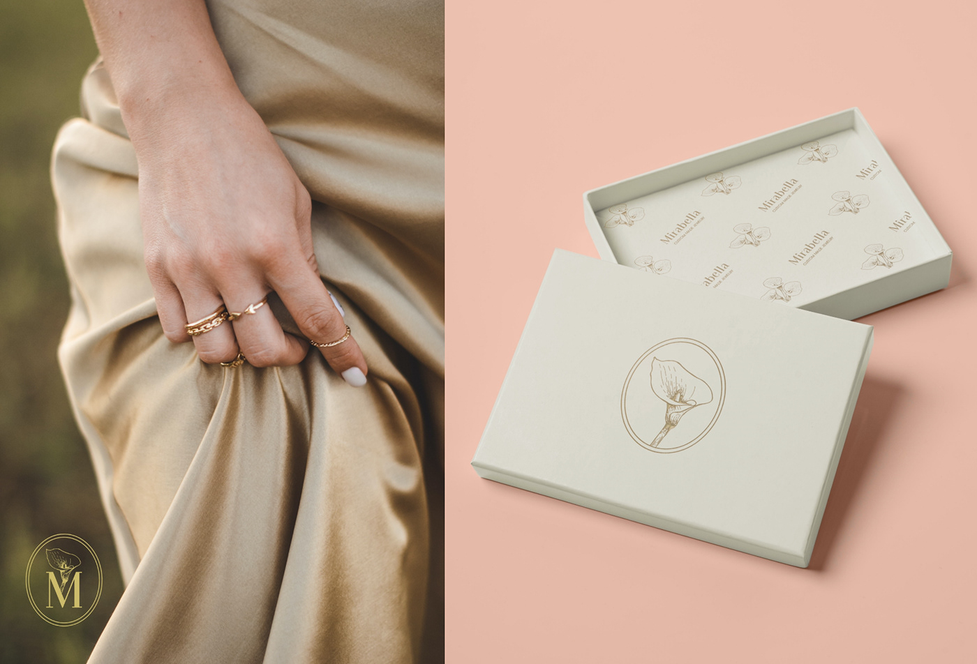 Entry 268208 in Logo Design - Mirabella. Custom Made Jewelry. by Linushka Design