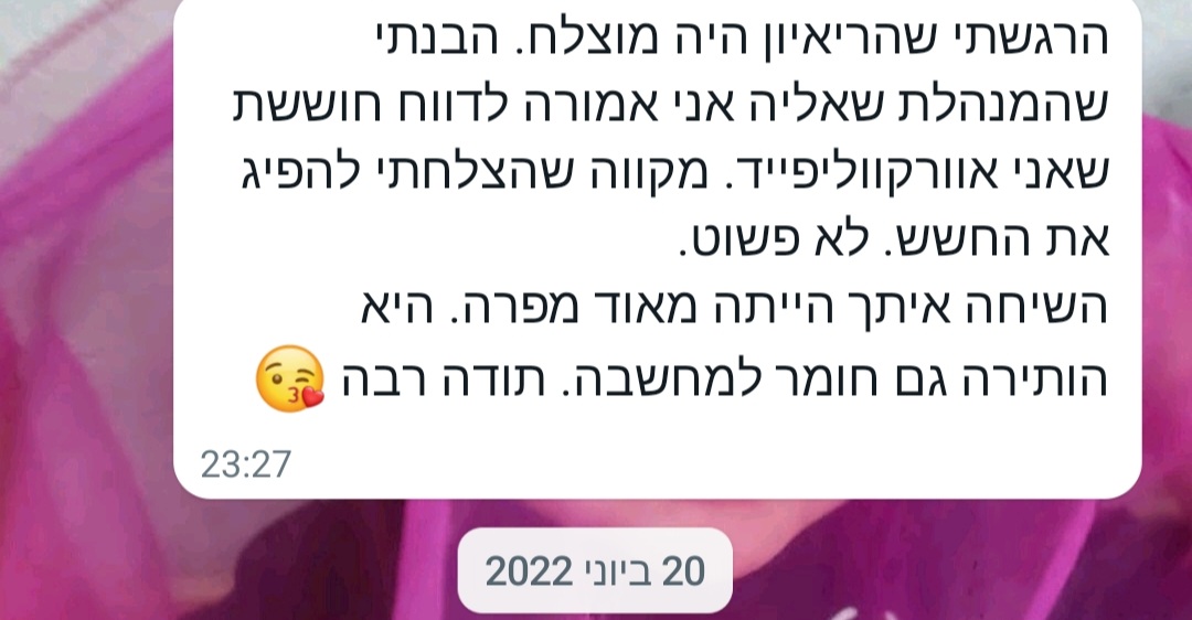Entry 285020 in Portfolio by חניט קורן-יועצת קריירה