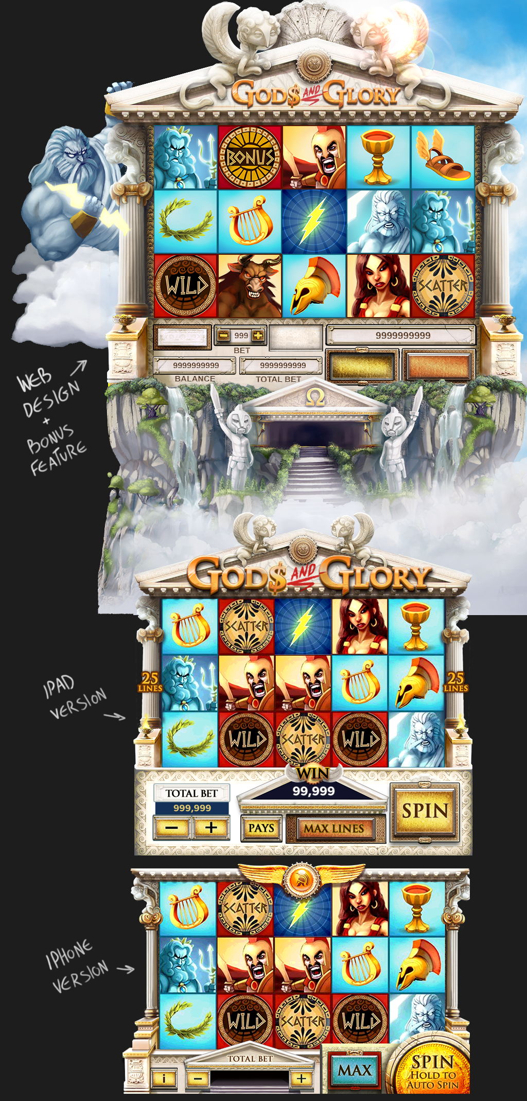 Entry 125562 in Gods and Glory Slot by גלית וייסברג