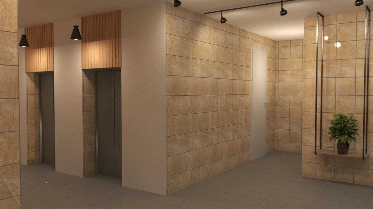 Entry 152878 in תכנון לובי בניין מגורים by S.T design