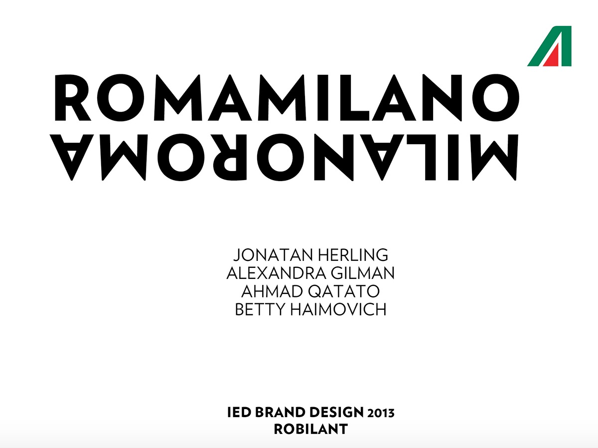 Entry 85258 in ROMAMILANO | Alitalia by 28/8 Design