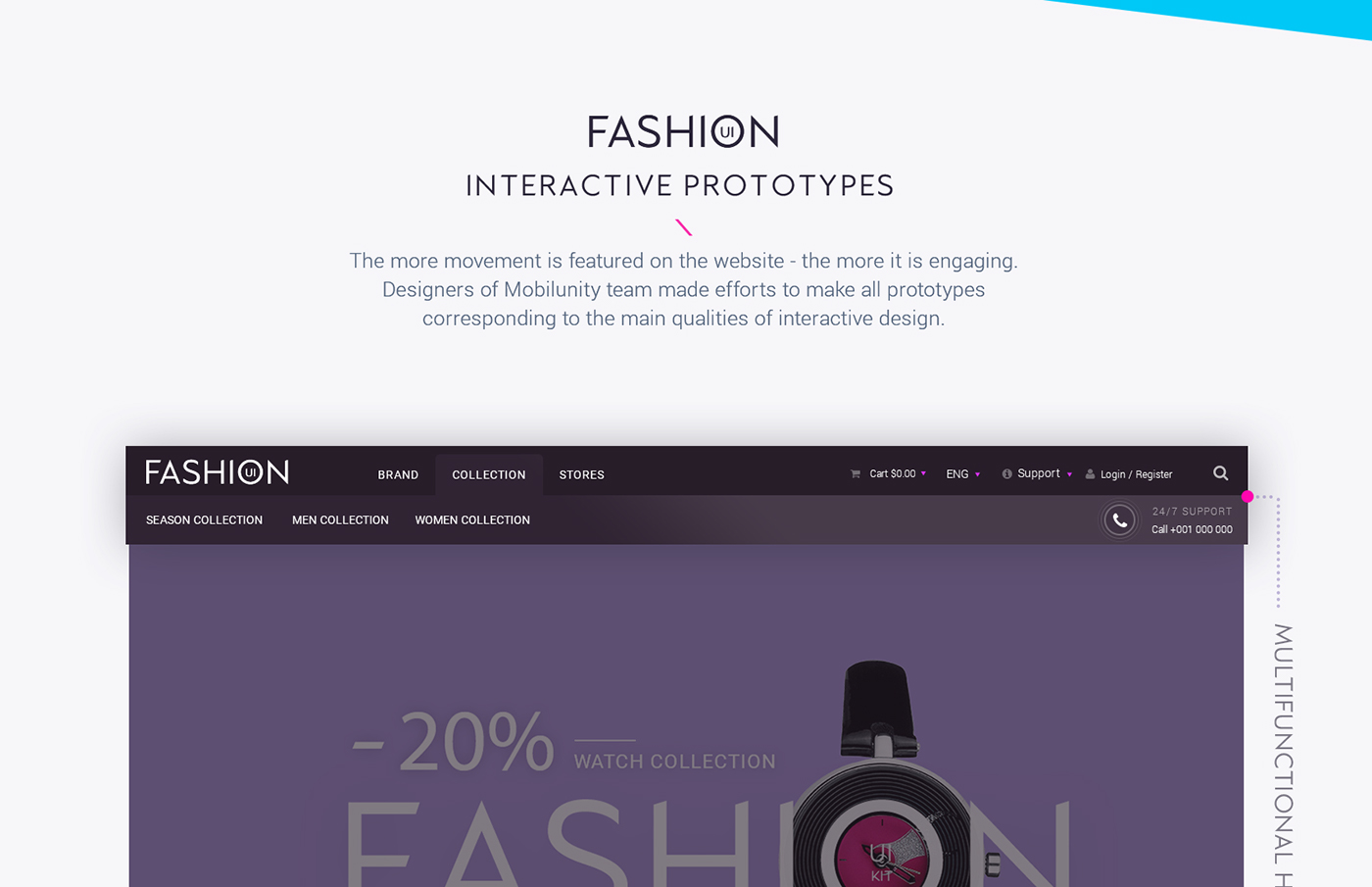 Entry 118725 in Modern Fashion eCommerce Site Design by Mobilunity