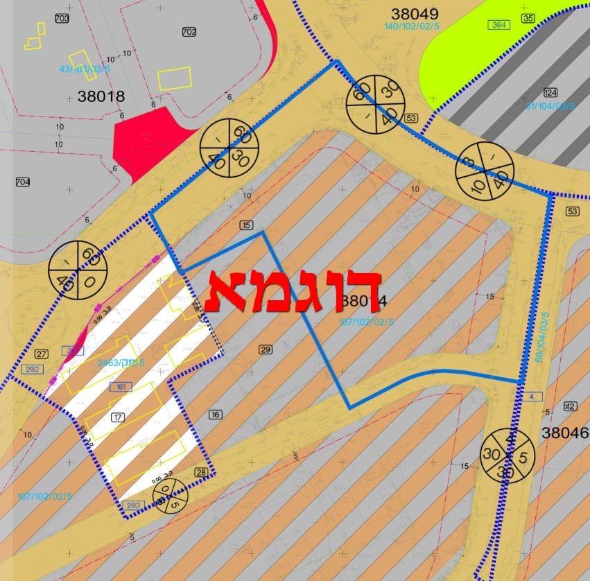 Entry 227585 in תשריטים - Land Mapping by רחימה יצחק - שרותי אדריכלות