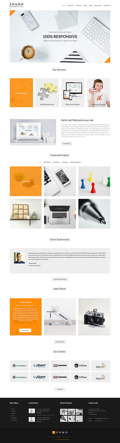 Entry 182504 in Responsive minimal WordPress theme by SKT Themes