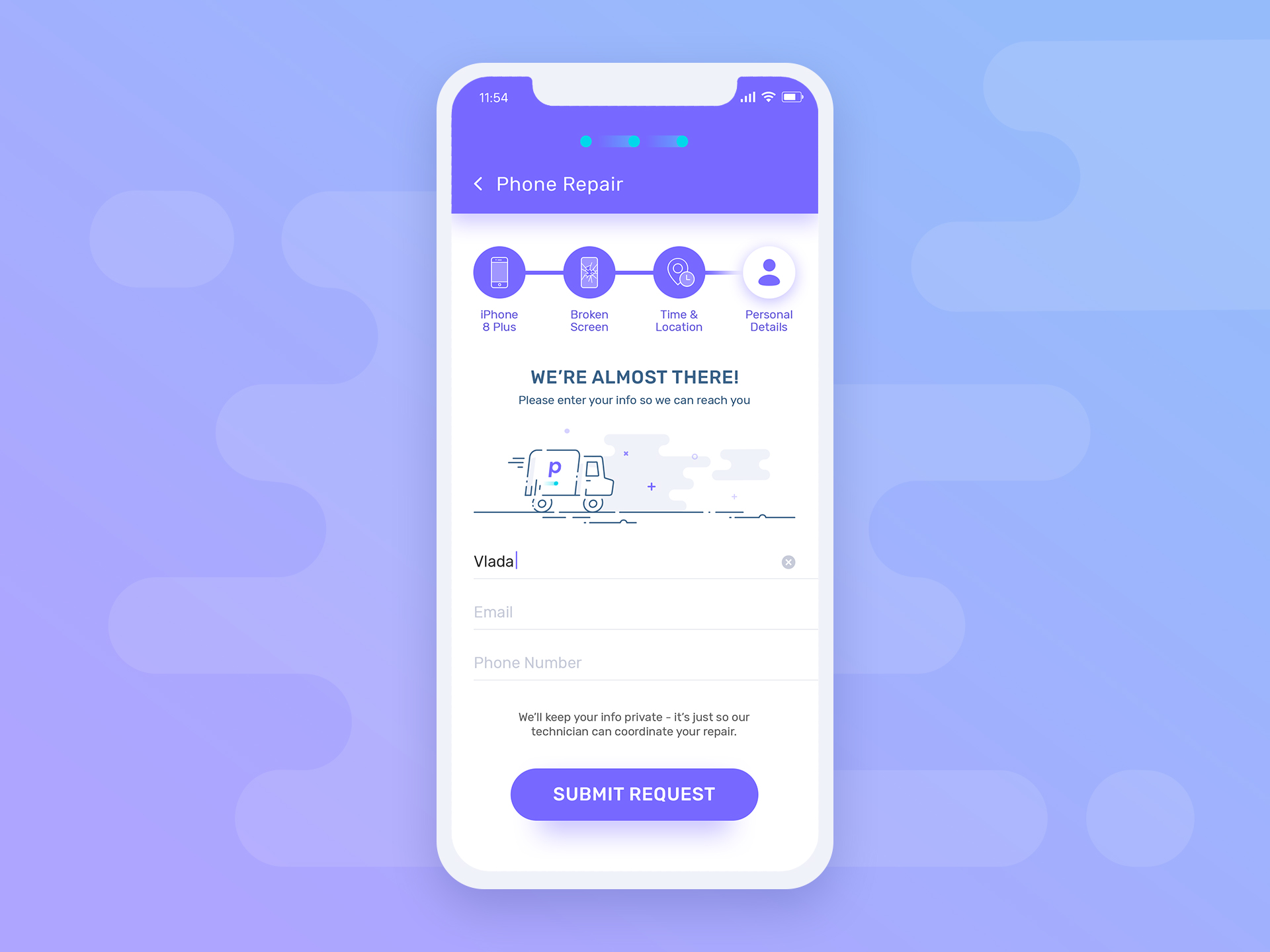 Entry 197479 in Mobile + Web Apps by Vlada Gladishav