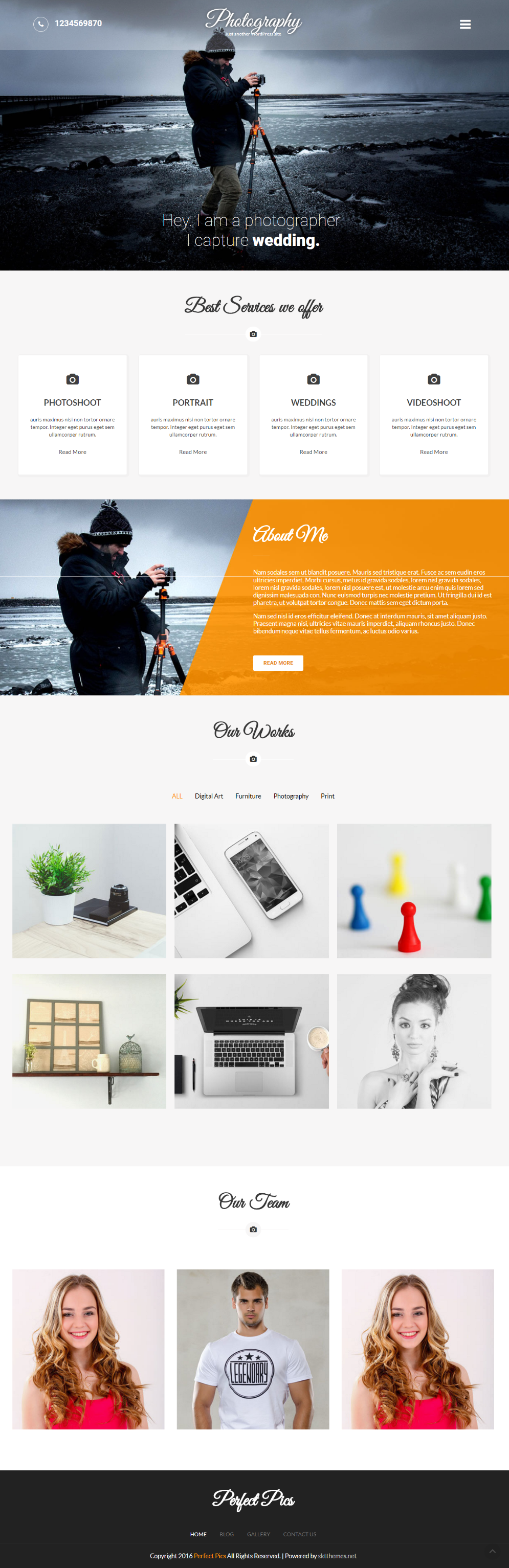 Entry 182315 in Perfect Photography Lite by SKT Themes