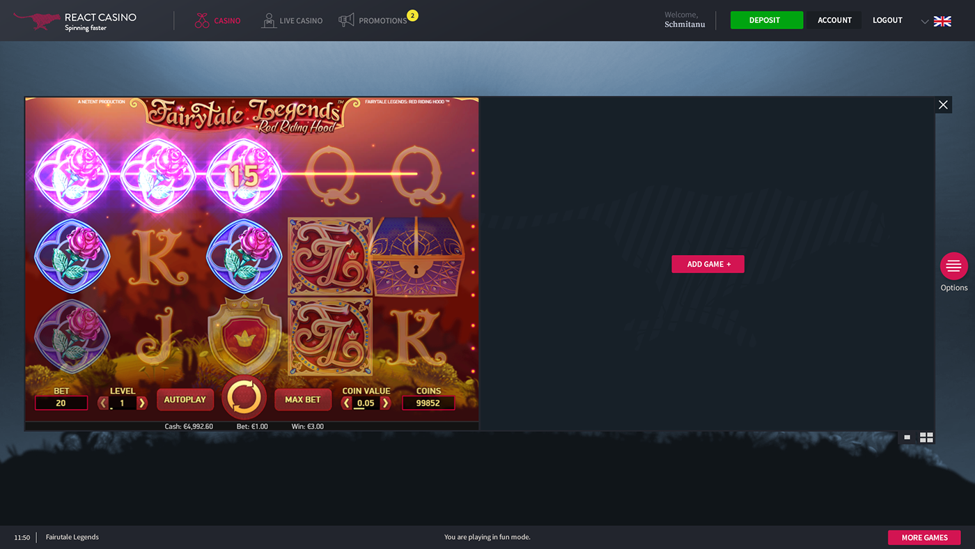 Entry 161555 in ReactCasino Desktop Project for Jetbull by Eduarth, Alexandru Schmidt