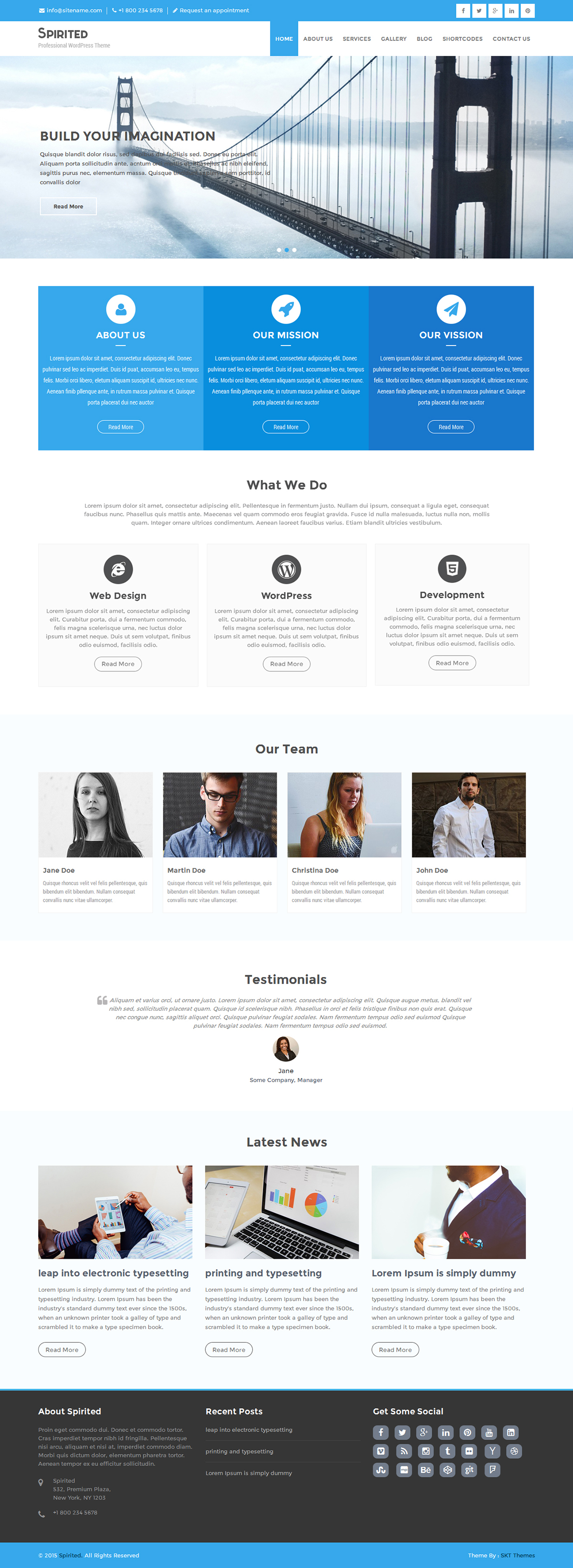 Entry 182564 in Spirited Responsive Corporate WordPress Theme by SKT Themes