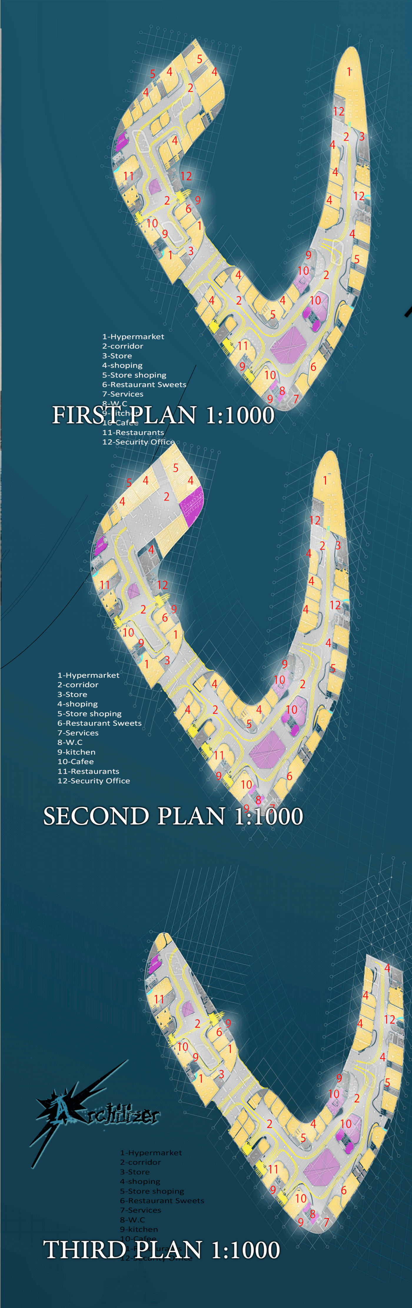 Entry 184980 in Shopping Center Using Organic Architecture by Freelancer