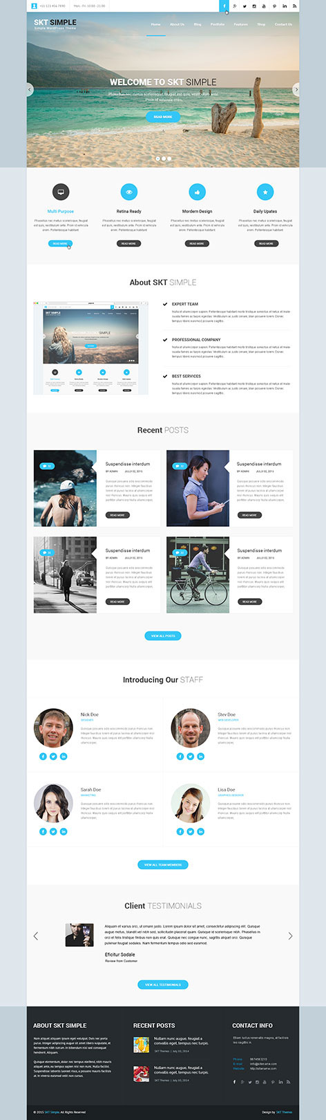 Entry 182558 in Simple WordPress Theme by SKT Themes