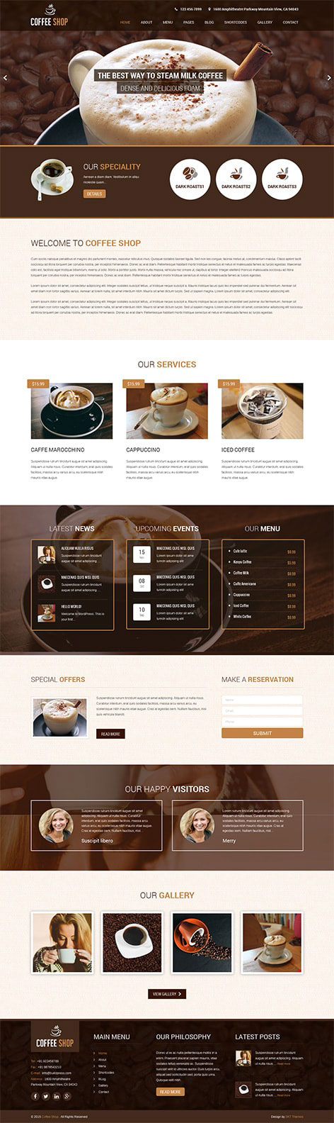 Entry 182492 in Coffee WordPress theme by SKT Themes
