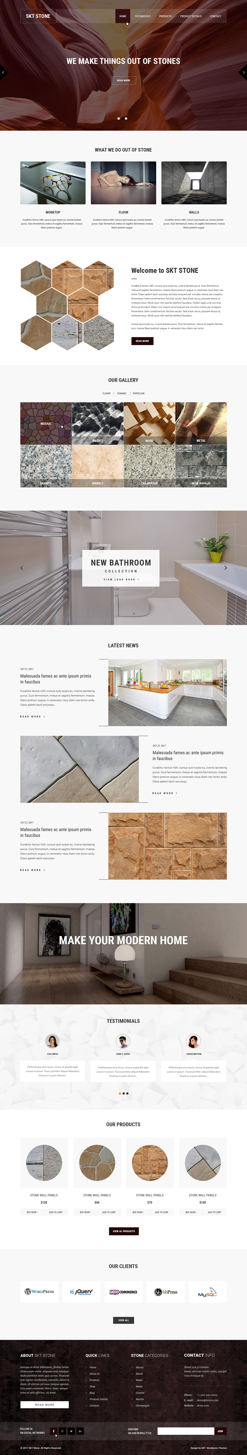 Entry 182291 in Stone WordPress theme by SKT Themes