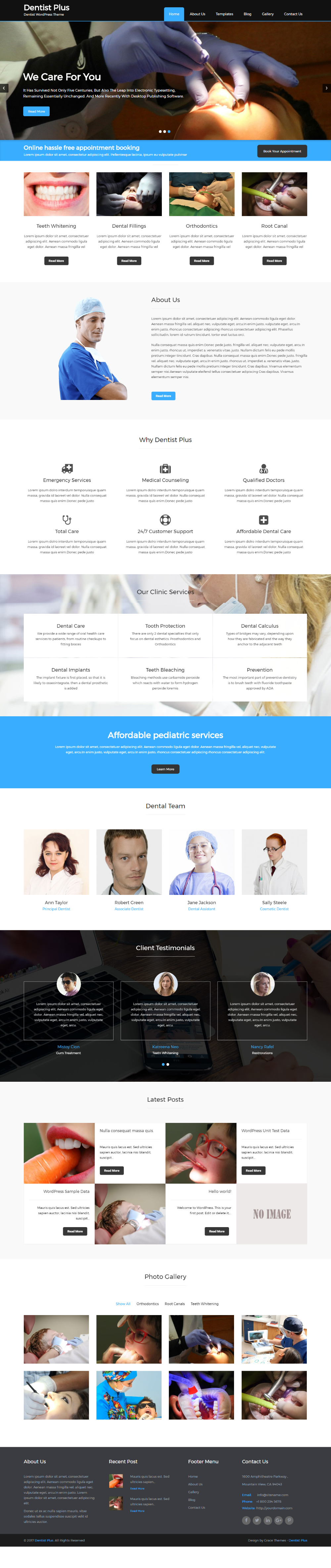 Entry 182716 in Dentist Plus by Grace Themes