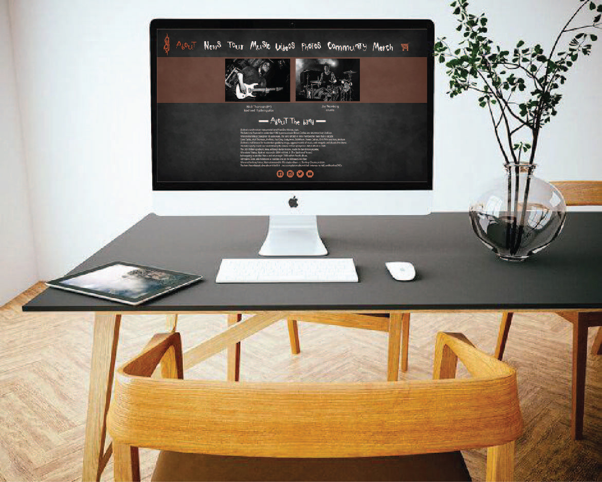 Entry 218573 in Slipknot new website design - web mode by Sarit Graphic Design