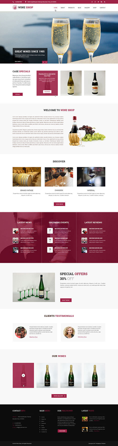 Entry 182512 in Wine and Brewery WordPress theme by SKT Themes