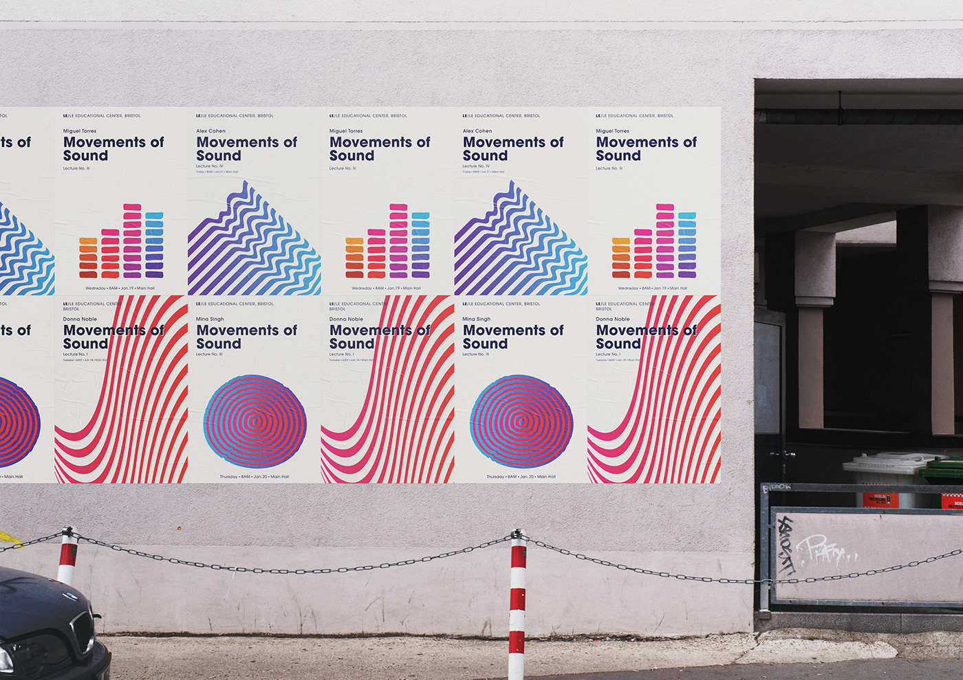 Entry 268215 in Movements of Sound minimalist poster design by Linushka Design
