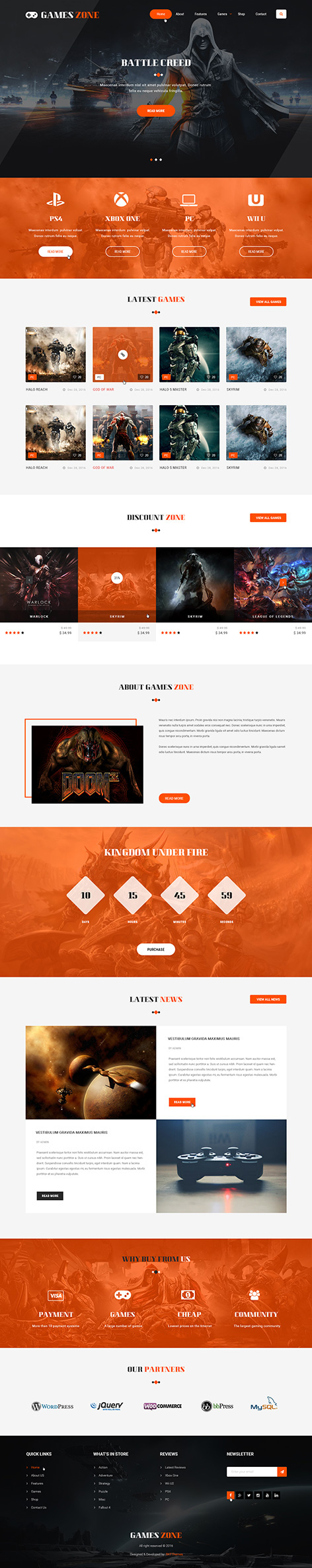 Entry 182344 in Game Developer WordPress theme by SKT Themes