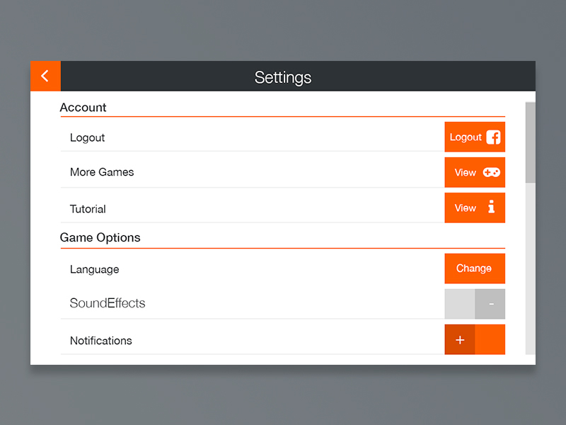 Entry 148658 in setting screen UI - challenge 006 by bambalick.desgin