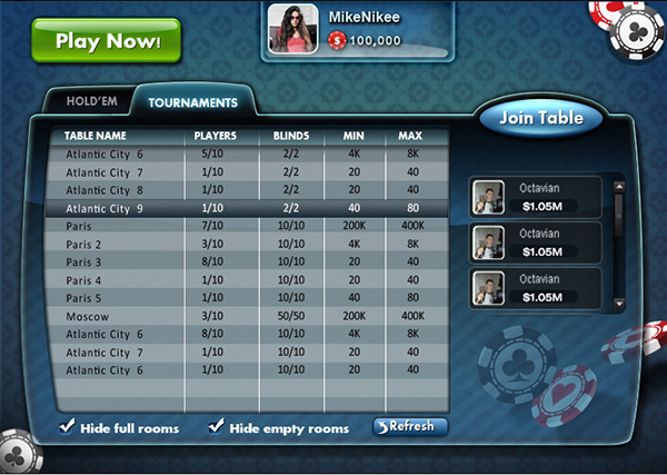 Entry 107727 in Pacific Poker GUI by REP creative stuff