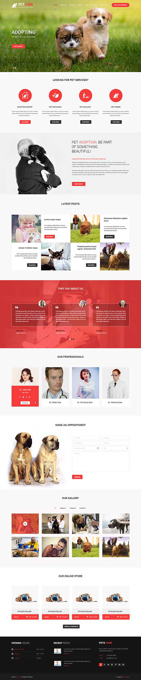 Entry 182523 in Pet Care - Animal WordPress theme by SKT Themes