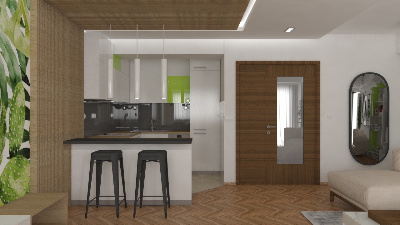 Entry 192888 in Living Room and Kitchen Design by MladMa