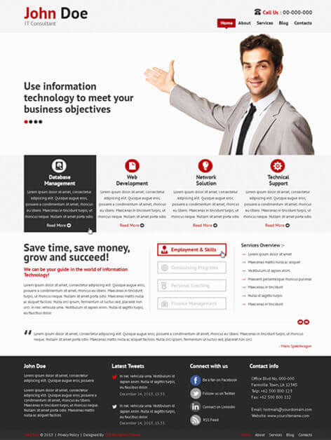 Entry 182424 in IT Consultant Lite by SKT Themes