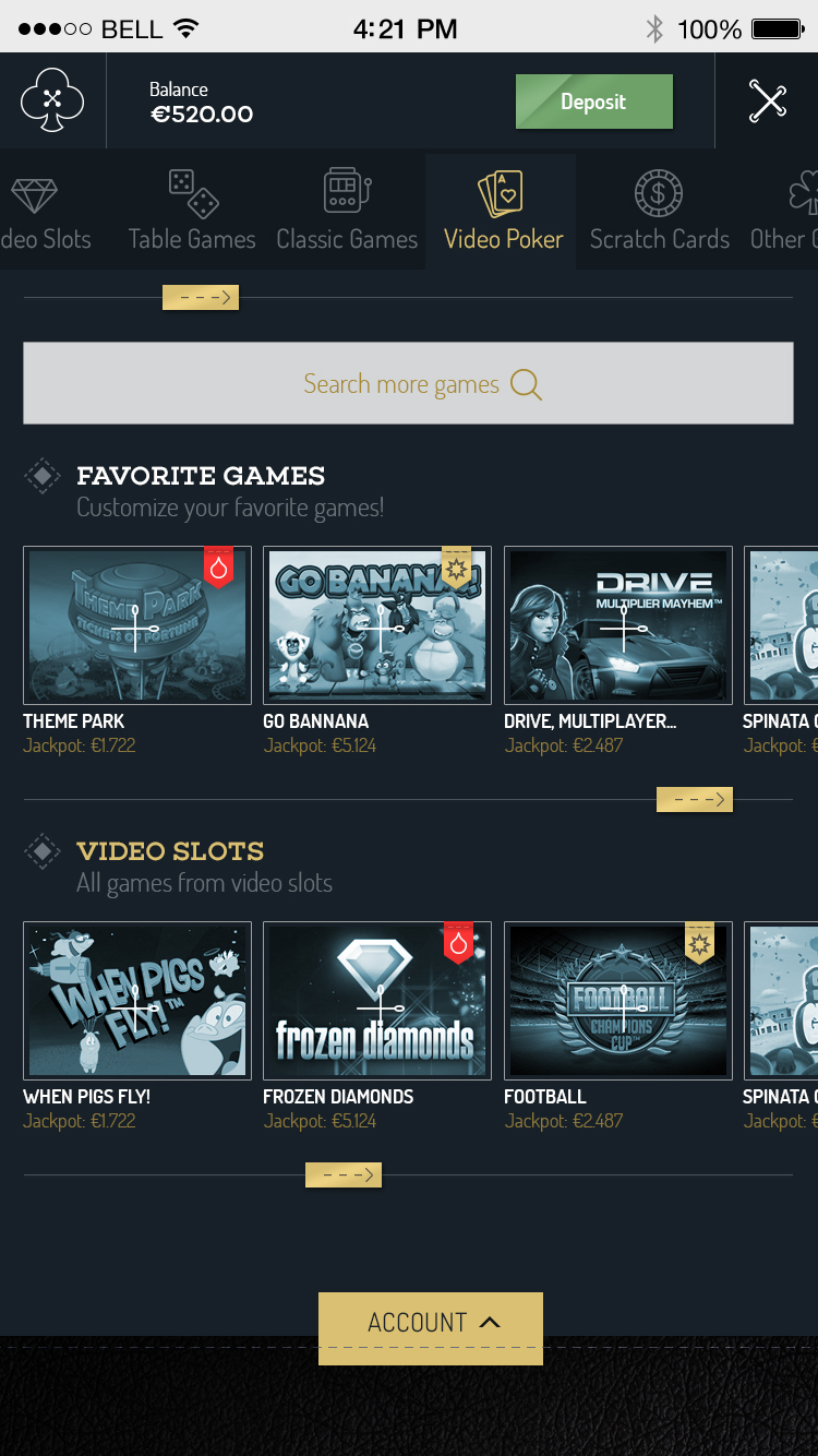 Entry 161603 in Tailor Casino Mobile UI - EveryMatrix LTD Project by Eduarth, Alexandru Schmidt