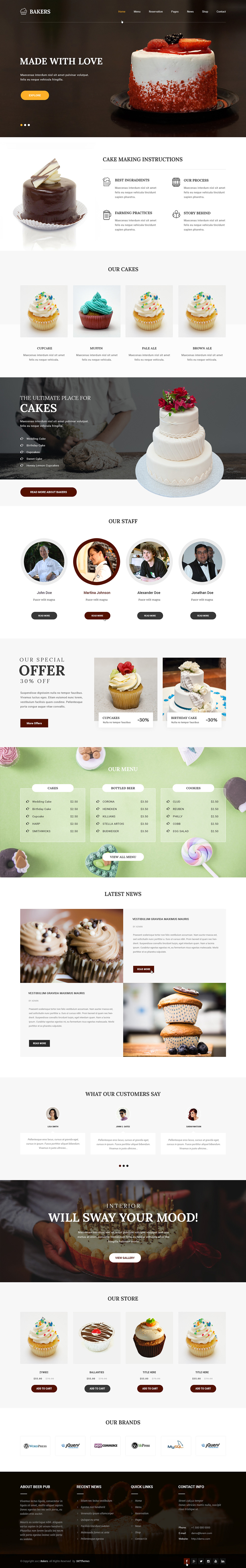 Entry 182245 in Bakery WordPress theme by SKT Themes