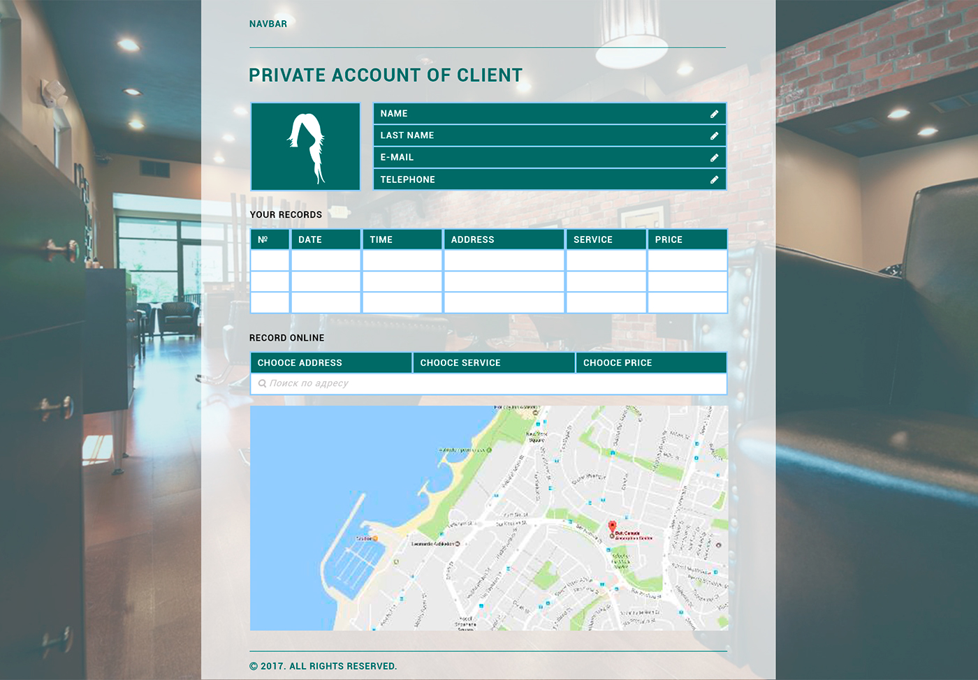 Entry 127333 in #webdesign #barber #hairdresser by Maya Ioffe