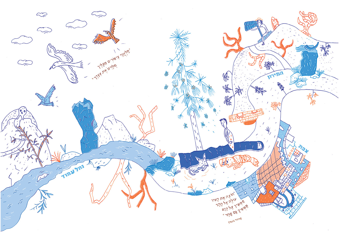 Entry 217952 in Illustrated Journey in Israel National Trail by Mor Luvka - Graphic design & Illustrator
