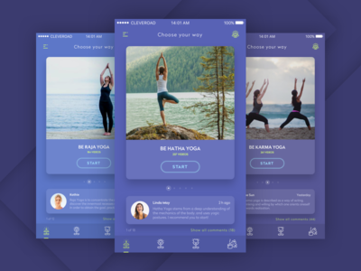 Entry 134112 in Be Yoga by Cleveroad US