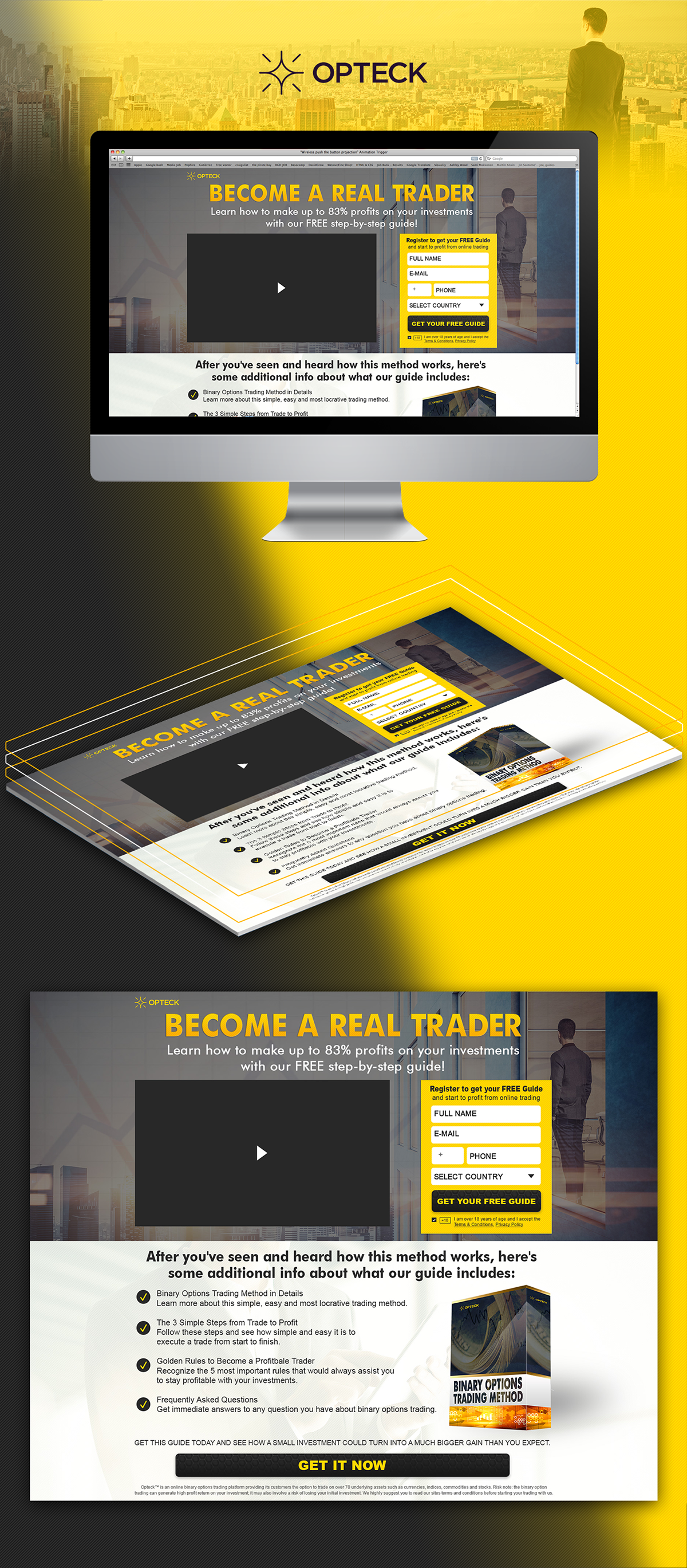 Entry 139969 in Landing Page for Opteck by Diego Zumer