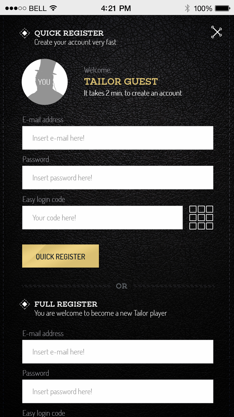 Entry 161610 in Tailor Casino Mobile UI - EveryMatrix LTD Project by Eduarth, Alexandru Schmidt