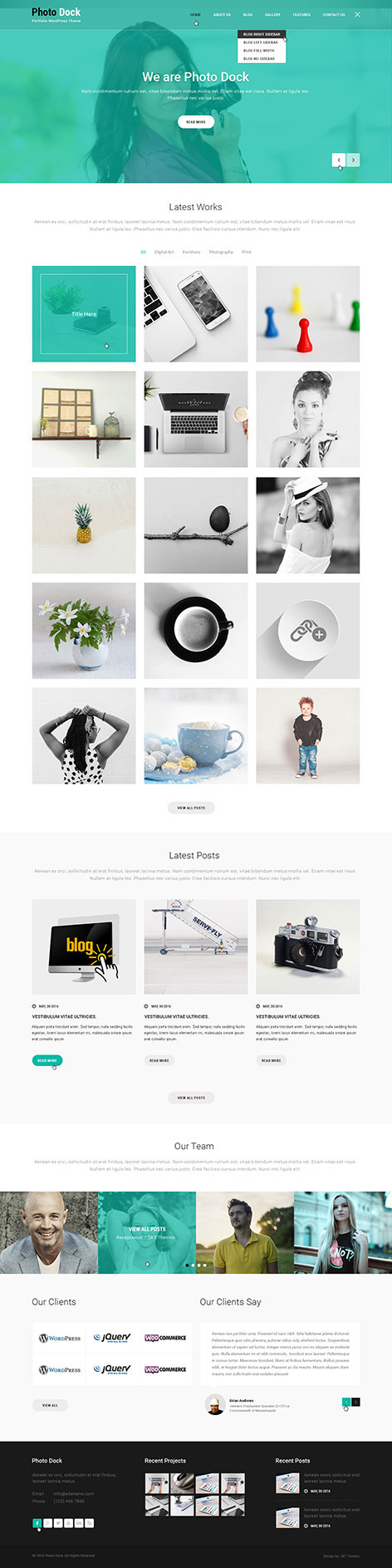 Entry 182459 in Responsive portfolio WordPress theme by SKT Themes