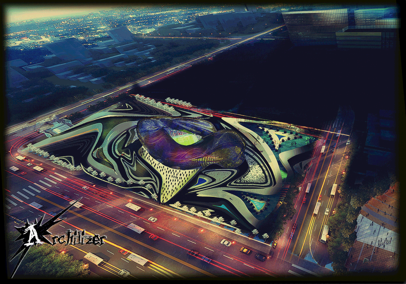 Entry 184996 in Olympic Stadium With Fluid Architecture by Freelancer