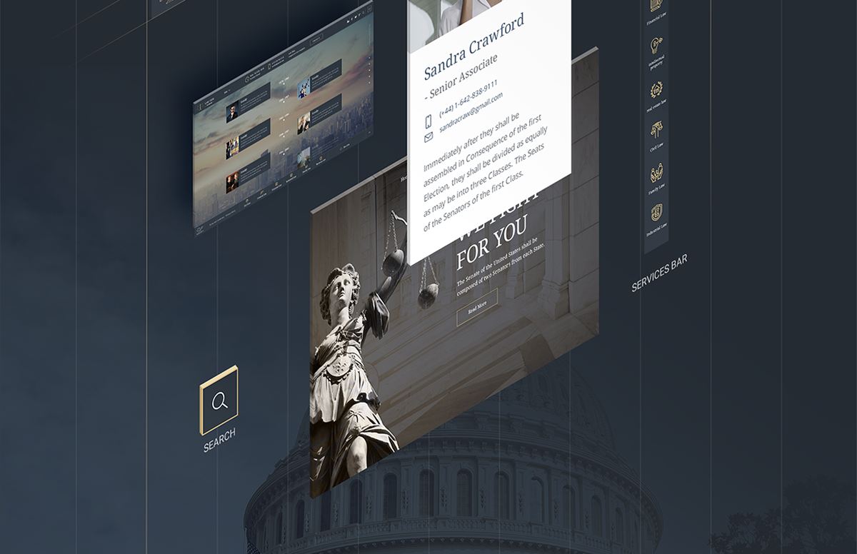 Entry 118696 in Legal Advice Office Website Design by Mobilunity by Mobilunity