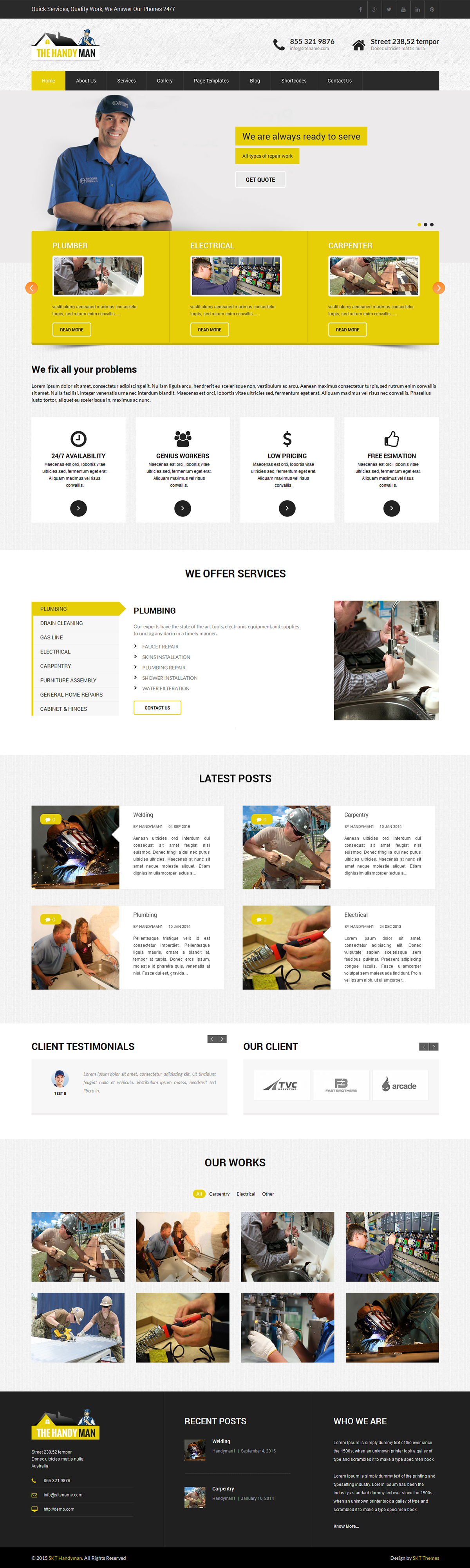 Entry 182575 in Fix IT-Handyman WordPress Theme by SKT Themes