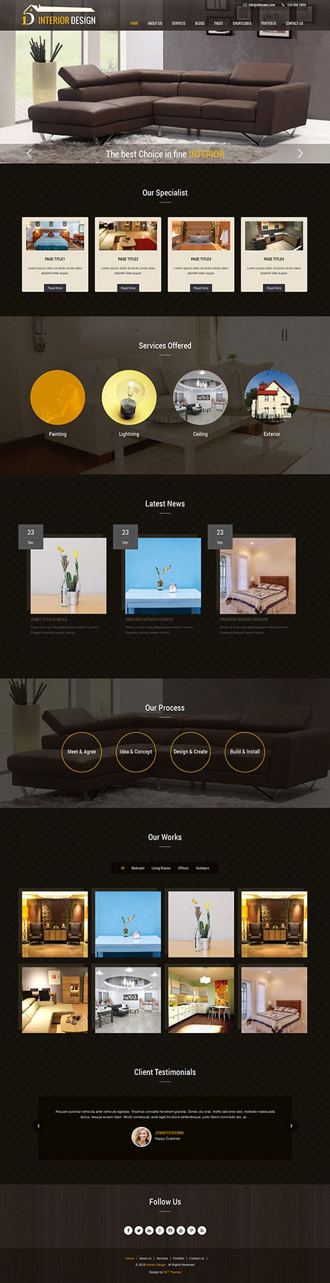 Entry 182494 in Furnish (Interior Pro) WordPress themes by SKT Themes