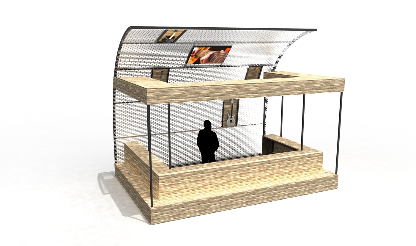 Entry 138239 in Guitar shop for Cinema City by עמירם טאפירו עיצוב תעשייתי