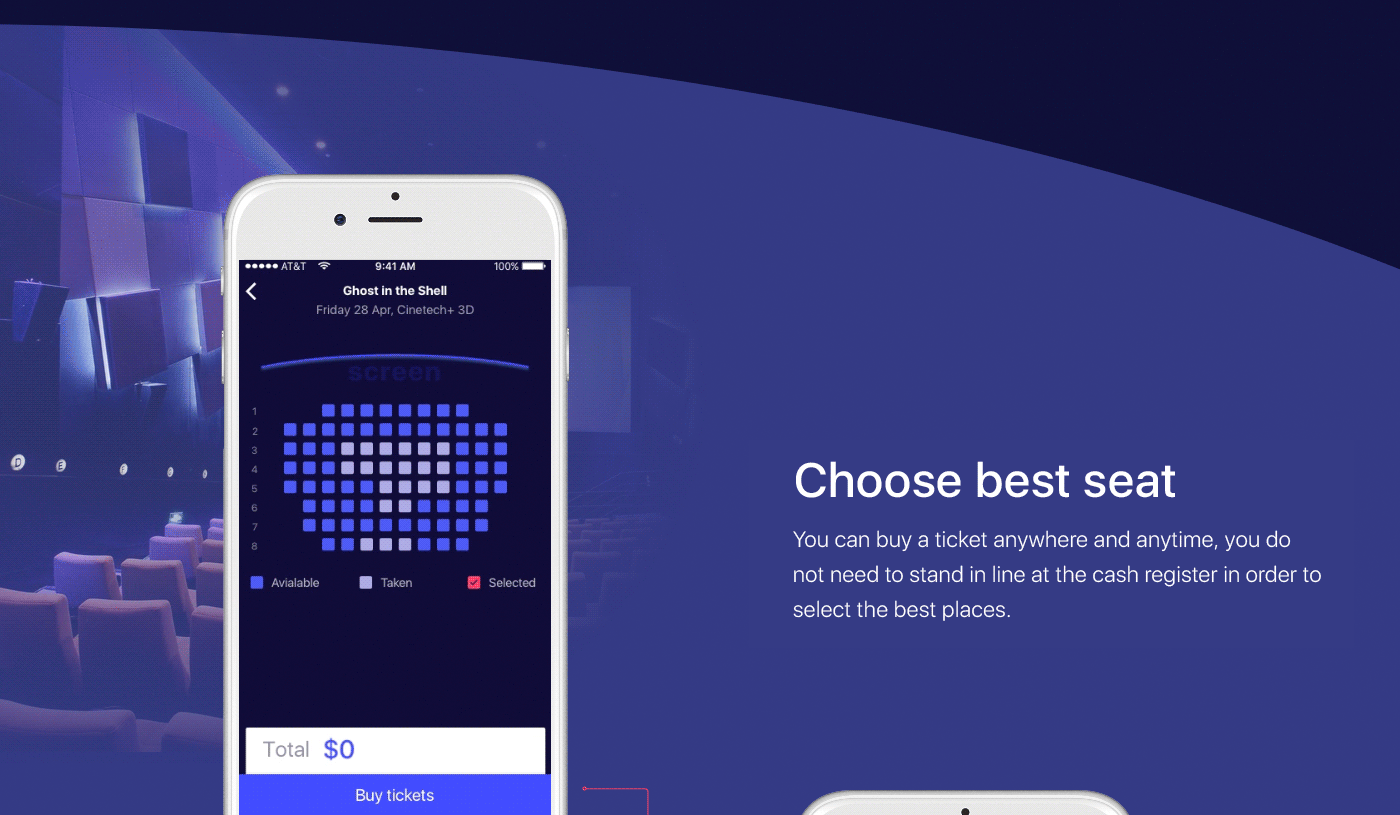 Entry 134200 in Cinema GO by Cleveroad US