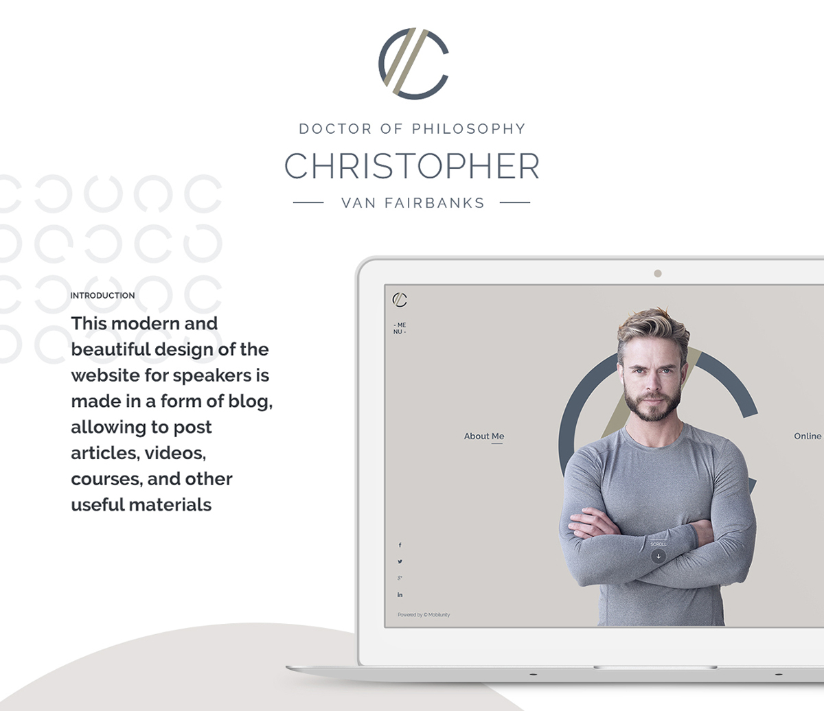 Entry 118716 in Public Speaker Portfolio Website Design by Mobilunity