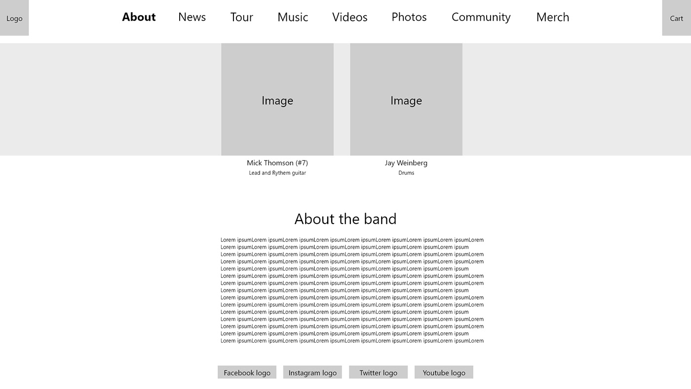 Entry 249753 in Ux & Ui e-commers website - slipknot metal band by Sarit Graphic Design